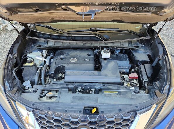 5N1AZ2BJ3NC130075 2022 NISSAN MURANO Blue Widok komory silnika
