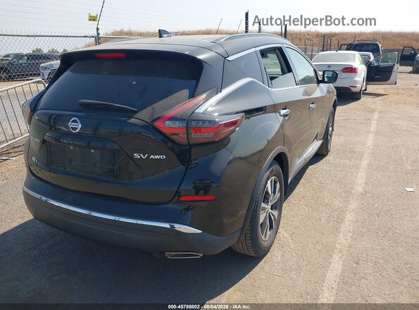 5N1AZ2BS0NC123724 2022 NISSAN MURANO Черный Задняя правая четверть