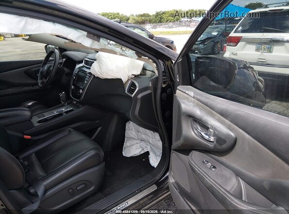 5N1AZ2CJXMC109348 2021 NISSAN MURANO Black Widok wnętrza z przodu