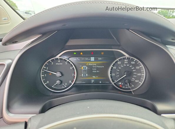 5N1AZ2CS0MC119475 2021 NISSAN MURANO White Vista del cuadro de instrumentos
