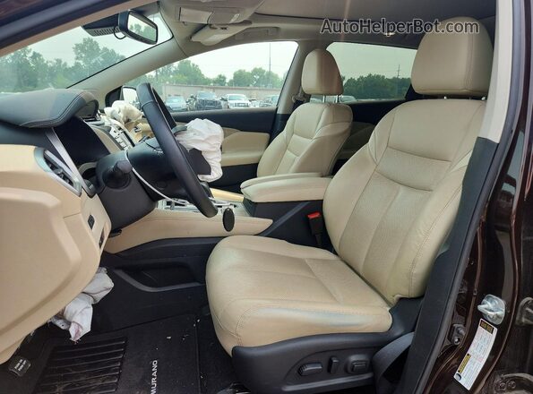 5N1AZ2CS0MC136647 2021 NISSAN MURANO Brown Widok wnętrza z przodu