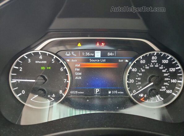 5N1AZ2CS0RC128197 2024 NISSAN MURANO White Instrument cluster view
