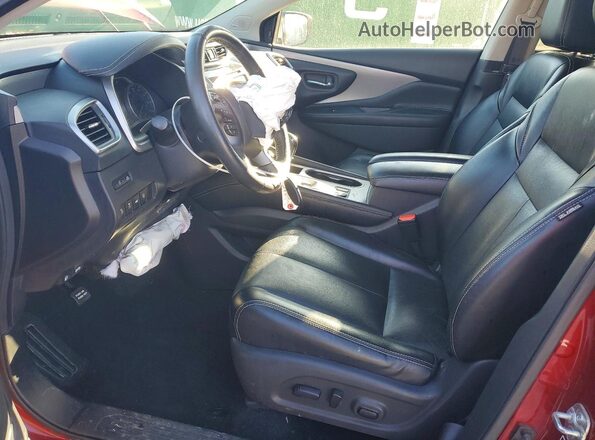 5N1AZ2CS2MC131949 2021 NISSAN MURANO Maroon Widok wnętrza z przodu