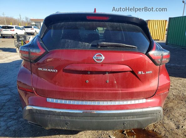 5N1AZ2CS2MC131949 2021 NISSAN MURANO Maroon Widok z tyłu