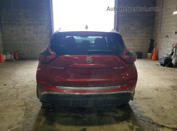 5N1AZ2CS8LN134308 2020 NISSAN MURANO Красный Вид сзади