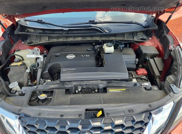 5N1AZ2DJ4MC103303 2021 NISSAN MURANO Оранжевый Вид подкапотного пространства