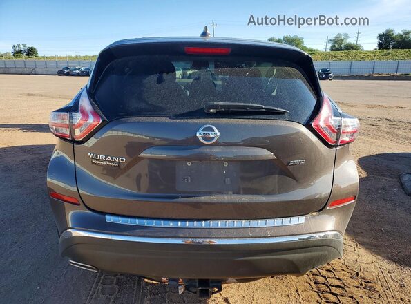 5N1AZ2MH0JN136151 2018 NISSAN MURANO Brown Vista trasera