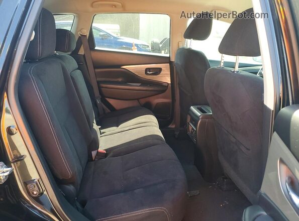 5N1AZ2MH1JN150995 2018 NISSAN MURANO Black Widok tylnych siedzeń