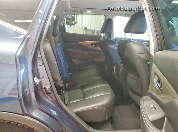 5N1AZ2MH2GN117478 2016 NISSAN MURANO Blue Vista interior trasera