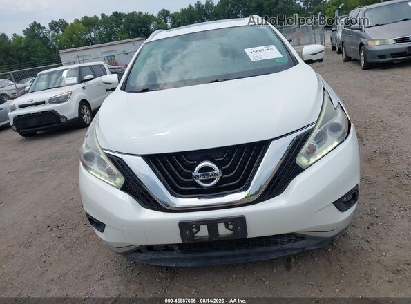 5N1AZ2MH2GN120980 2016 NISSAN MURANO White Widok zestawu wskaźników