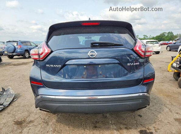 5N1AZ2MH2GN158550 2016 NISSAN MURANO Blue უკანა ხედი