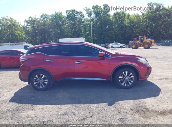 5N1AZ2MH2GN166499 2016 NISSAN MURANO Red Սալոնի հետևի տեսք