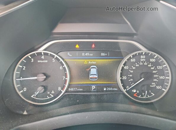 5N1AZ2MH2JN161472 2018 NISSAN MURANO Silver Սարքավորումների վահանակի տեսք