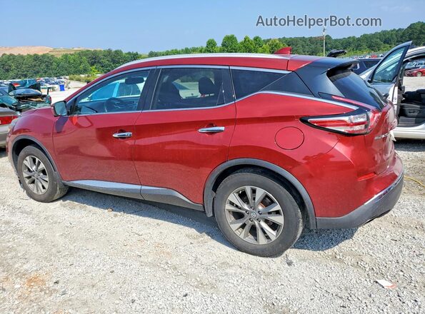 5N1AZ2MH2JN180443 2018 NISSAN MURANO Red Trasero izquierdo