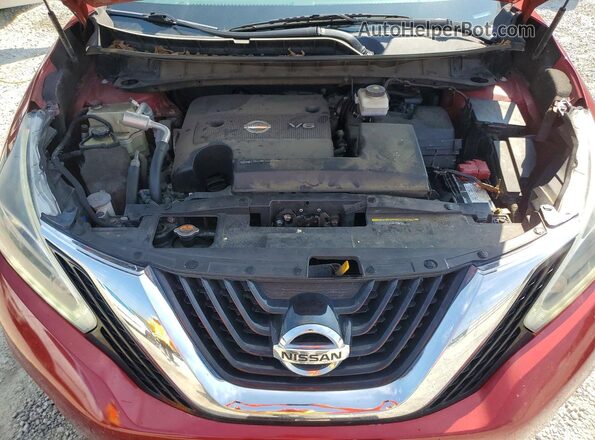 5N1AZ2MH2JN180443 2018 NISSAN MURANO Red Vista del compartimento del motor