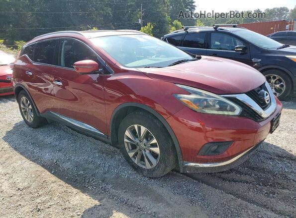 5N1AZ2MH2JN180443 2018 NISSAN MURANO Red Delantero derecho