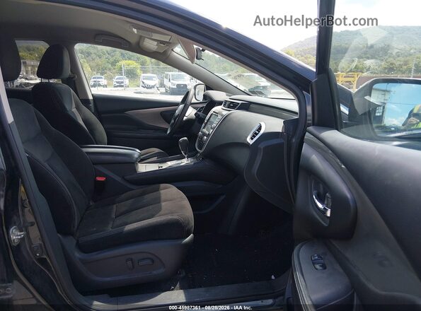 5N1AZ2MH3HN119533 2017 NISSAN MURANO Black Widok wnętrza z przodu