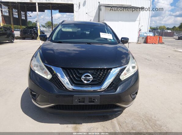 5N1AZ2MH3HN119533 2017 NISSAN MURANO Black Widok zestawu wskaźników