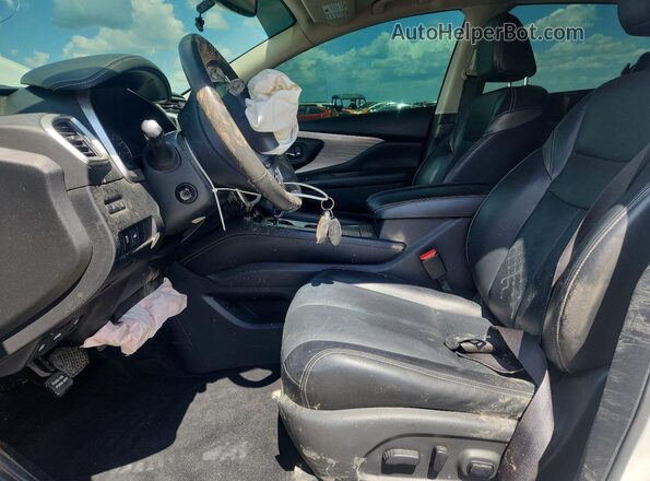5N1AZ2MH3HN169297 2017 NISSAN MURANO Белый Вид салона спереди