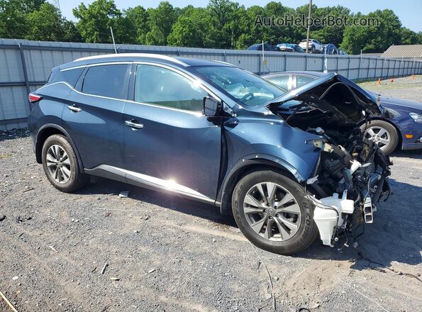 5N1AZ2MH3JN190396 2018 NISSAN MURANO Blue Przód prawy