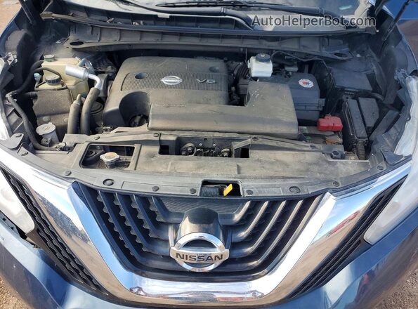 5N1AZ2MH5HN132882 2017 NISSAN MURANO Blue Engine compartment view