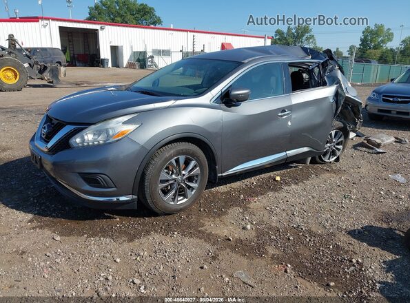 5N1AZ2MH5HN160732 2017 NISSAN MURANO Gray წინა მარცხენა ხედი სამი მეოთხედიდან