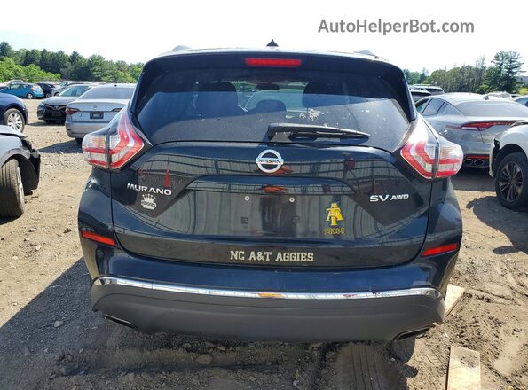 5N1AZ2MH7GN116603 2016 NISSAN MURANO Black Вид ззаду