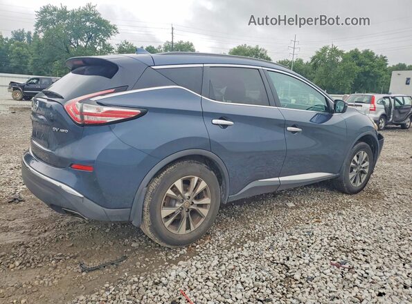 5N1AZ2MH7GN143316 2016 NISSAN MURANO Синий Задняя правая четверть