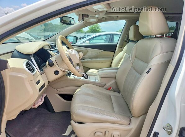 5N1AZ2MH7HN167567 2017 NISSAN MURANO White Widok wnętrza z przodu