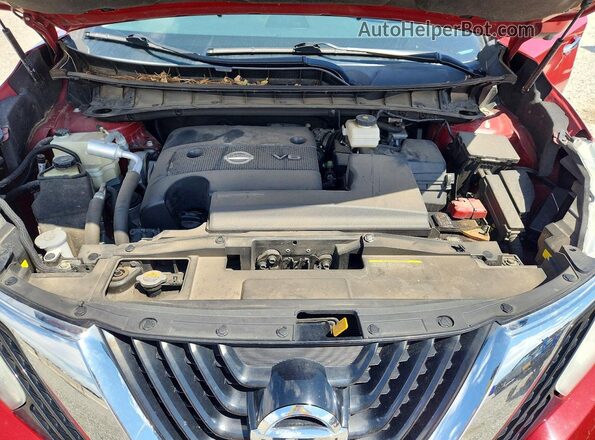 5N1AZ2MH7HN192369 2017 NISSAN MURANO Красный Вид подкапотного пространства