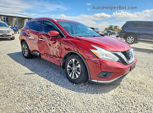 5N1AZ2MH7HN192369 2017 NISSAN MURANO Красный Передняя правая четверть