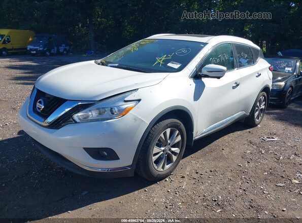 5N1AZ2MH9GN156262 2016 NISSAN MURANO White წინა მარცხენა ხედი სამი მეოთხედიდან