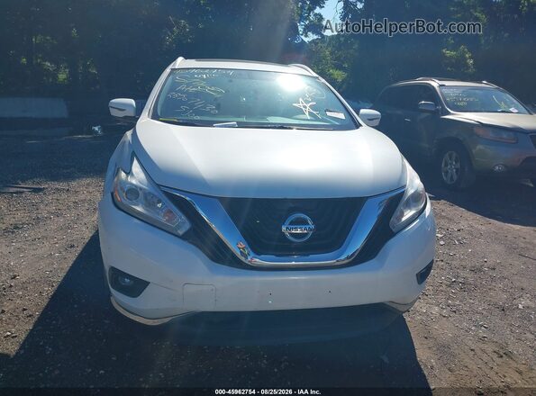 5N1AZ2MH9GN156262 2016 NISSAN MURANO White წინა პანელის ხედი