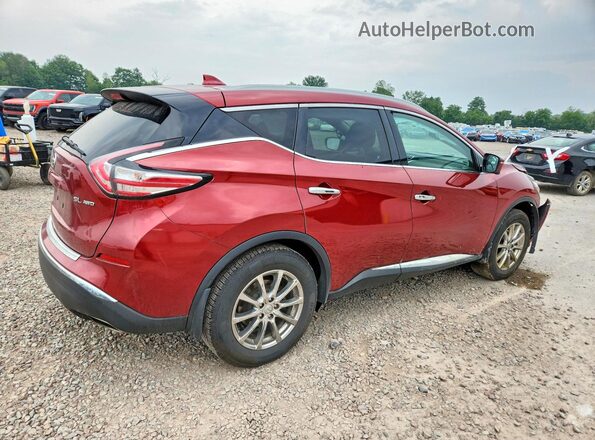 5N1AZ2MH9JN201546 2018 NISSAN MURANO Red უკანა მარჯვენა