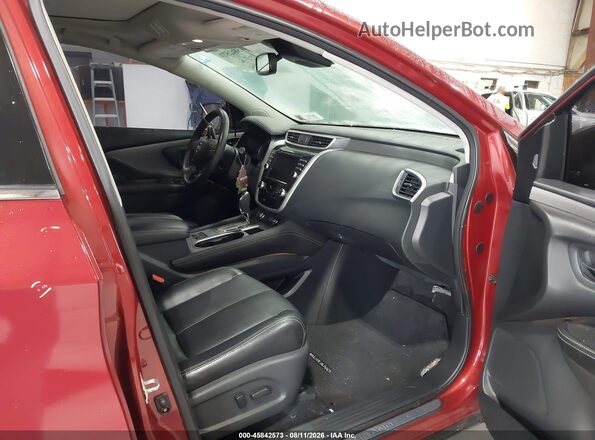 5N1AZ2MJ1KN128726 2019 NISSAN MURANO Red Вид салону спереду