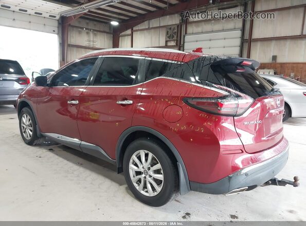 5N1AZ2MJ1KN128726 2019 NISSAN MURANO Red Задня ліва чверть