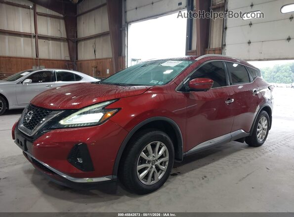 5N1AZ2MJ1KN128726 2019 NISSAN MURANO Red Передня ліва чверть