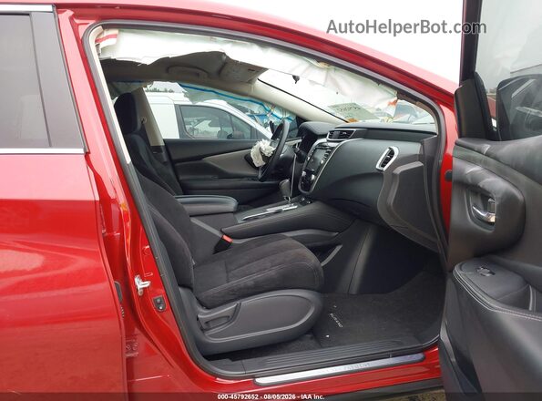 5N1AZ2MJ2KN127035 2019 NISSAN MURANO Red Vista interior delantera