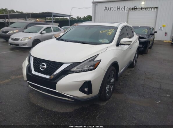 5N1AZ2MJ4KN115565 2019 NISSAN MURANO White წინა მარცხენა ხედი სამი მეოთხედიდან