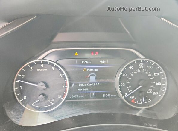 5N1AZ2MJ4KN120779 2019 NISSAN MURANO Gray Вид щитка приладів