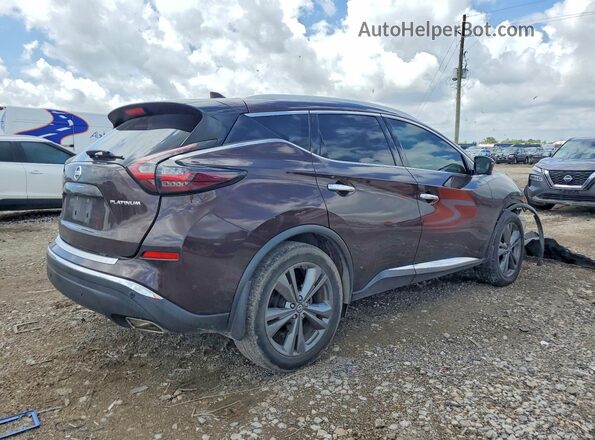 5N1AZ2MJ4KN150445 2019 NISSAN MURANO Бордовый Задняя правая четверть