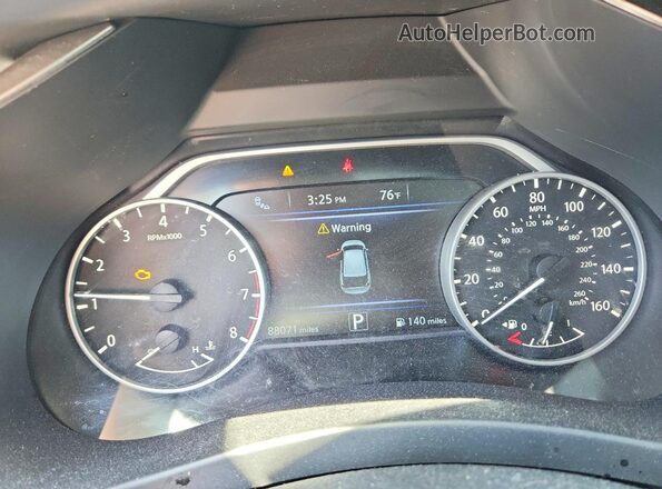 5N1AZ2MS0KN113594 2019 NISSAN MURANO Red Instrument cluster view