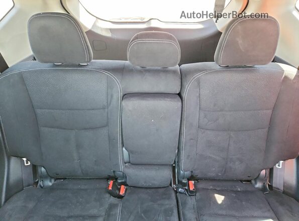 5N1AZ2MS0KN113594 2019 NISSAN MURANO Red Rear seats view