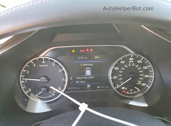 5N1AZ2MS0KN136910 2019 NISSAN MURANO White Vista del cuadro de instrumentos