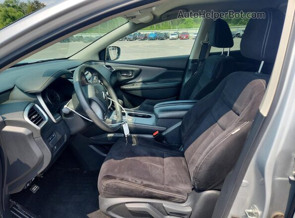 5N1AZ2MS0KN165422 2019 NISSAN MURANO Silver Widok wnętrza z przodu