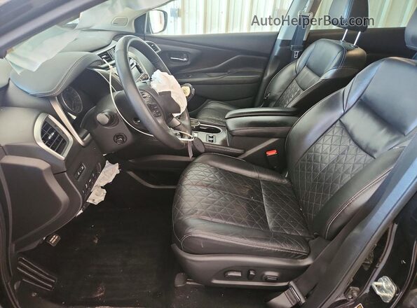 5N1AZ2MS2KN165860 2019 NISSAN MURANO Black Widok wnętrza z przodu