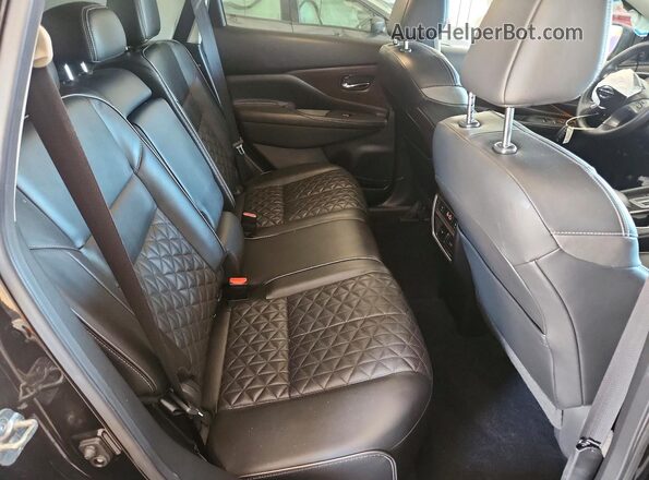 5N1AZ2MS2KN165860 2019 NISSAN MURANO Black Widok tylnych siedzeń