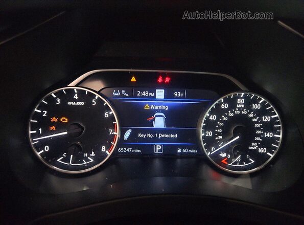 5N1AZ2MS2KN165860 2019 NISSAN MURANO Black Widok zestawu wskaźników