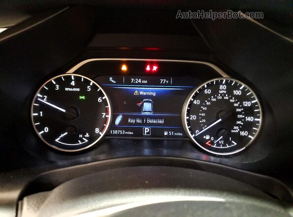 5N1AZ2MS4KN143679 2019 NISSAN MURANO Gray Вид щитка приладів