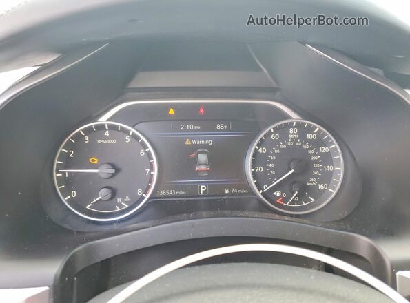 5N1AZ2MS5KN110366 2019 NISSAN MURANO Gray Вид щитка приладів